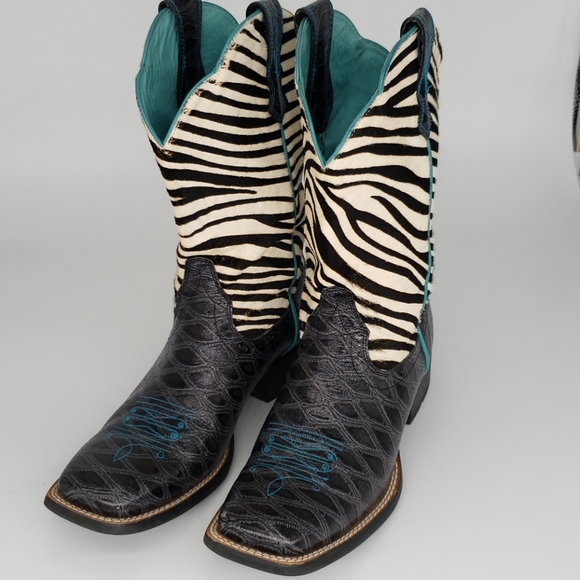 ariat zebra boots